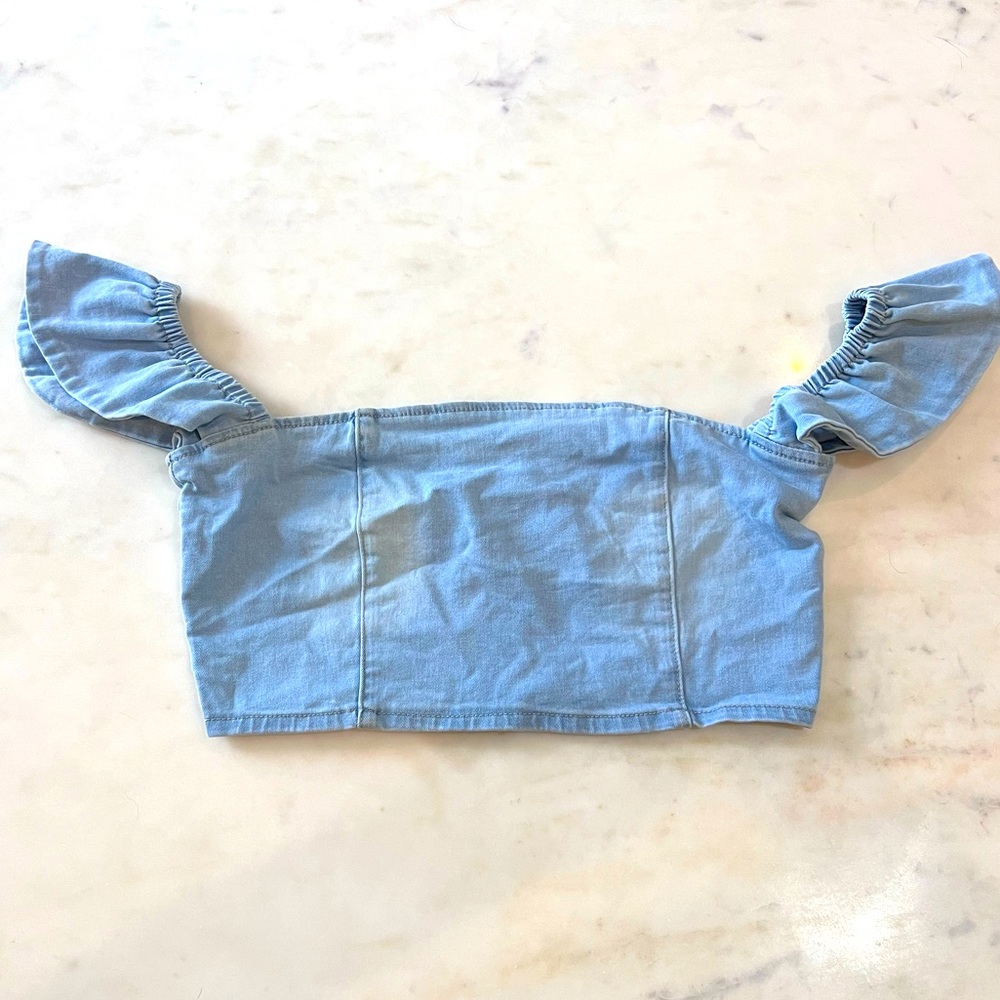 Vici Valentina Ruffle Crop Top